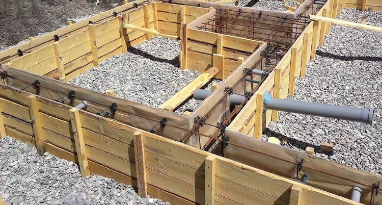 Cofraj Fundatie Beton Casa