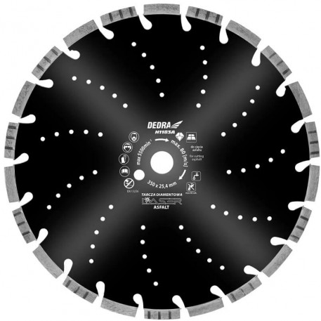 Disc diamantat LASER ASFALT 400x25.4 mm H1184A DEDRA [1]