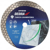 Disc diamantat cu segment tip fagure pentru taiat si slefuit 230x22.2mm H1046 Dedra