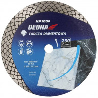 Disc diamantat cu segment tip solzi pentru taiat si slefuit 230x22.2mm H1036 Dedra
