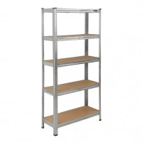 Raft de depozitare 154x75x30cm, 5 polite MDF, 175 kg/polita, montaj prin clipsare