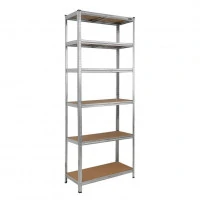 Raft de depozitare 224x90x40cm, 6 polite MDF, 175 kg/polita, montaj prin clipsare