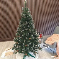 Brad artificial Christmas Deluxe Lidia Nins cu conuri, 2D, 200cm