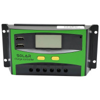 Regulator tensiune pentru panou solar 30A 12V/24V 2x port USB