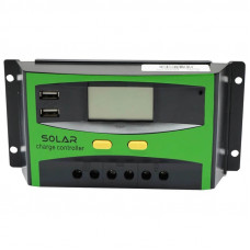 Regulator tensiune pentru panou solar 30A 12V/24V 2x port USB Regulator tensiune pentru panou solar 30A 12V/24V 2x port USB