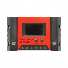 Regulator tensiune PWM panou solar 60A 12V/24V 4X port USB (12V=780W) (24V=1560W) max. 50V Regulator tensiune PWM panou solar 60A 12V/24V 4X port USB (12V=780W) (24V=1560W) max. 50V