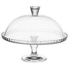 Platou tort Atmosphera Lara din sticla cu capac, diametru 32 cm, transparent Platou tort Atmosphera Lara din sticla cu capac, diametru 32 cm, transparent