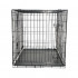 Cusca pentru animale, 2 usi, Pliabila din metal, L, Negru, 90x67x60 cm [3]