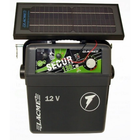 Generator de impulsuri 1.3J pentru gard electric Lacme Secur 130 + panou solar 6 W [1]