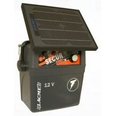 Generator de impulsuri 2J pentru gard electric Lacme Secur 200 + panou solar 10 W