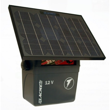 Generator de impulsuri 5J pentru gard electric Lacme Secur 500 + panou solar 25 W [1]
