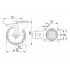 Roata pivotanta din poliamida cu frana 160 mm - 300 kg TENTE 3477UFR160P63 [2]