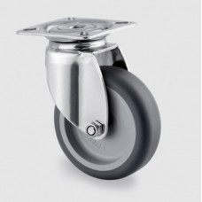 Roata pivotanta poliuretan 75 mm cu furca inox - 75 kg 7470PJO075P40 TENTE