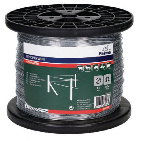 Sarma galvanizata 1000m 1.2mm, forta rupere 130kg, rezistenta electrica 0.04 ohm/m [1]