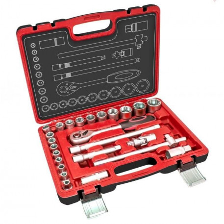 Trusa chei tubulare 1/2" - 25 piese HARTSSON TOOLS [1]