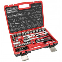 Trusa chei tubulare 1/4" + 1/2" - 72 piese HARTSSON TOOLS