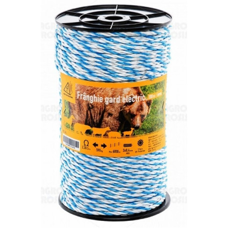 Franghie gard electric 200m, forta rupere 590kg, rezistenta electrica 2.3 ohm/m [1]
