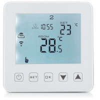 Termostat digital programabil de pardoseala HY08WE-4-WIFI white touch screen