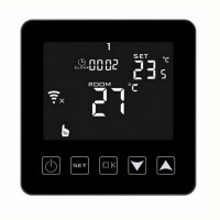 Termostat digital programabil de pardoseala HY08WE-2-WIFI black touch screen