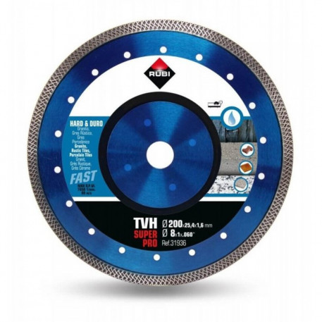Disc diamantat 200x25.4 mm TVH 200 SuperPro RUBI pentru materiale dure [1]