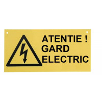 Semn avertizare pentru gard electric