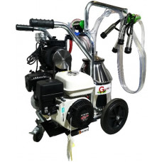 Aparat de muls vaci cu 1 post si 1 bidon inox 30L T130 INOX IC + motor Honda 5.5 CP Gardelina