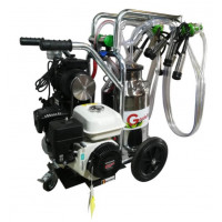 Aparat de muls vaci cu 2 posturi si 1 bidon inox 40L T240 INOX IC + motor Honda 5.5 CP Gardelina