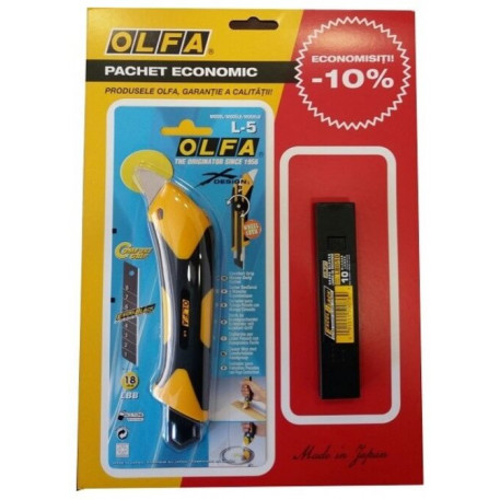 Set L-5/LBB-10 Olfa Cutter cu lama de 18 mm [1]