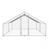 Cotet exterior pentru pasari din otel galvanizat 400x300x195cm Cotet exterior pentru pasari din otel galvanizat 400x300x195cm