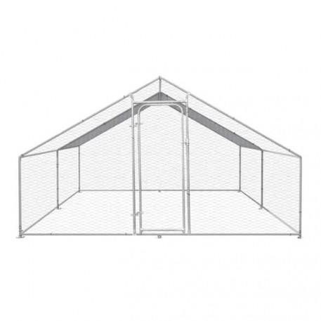 Cotet exterior pentru pasari din otel galvanizat 400x300x195cm [1]
