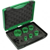 Set carote BiMetal pentru electricieni 752172 Hikoki, dimensiuni 22, 29, 35, 44, 51, 64 mm