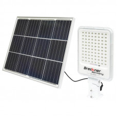 Lampa LED cu panou solar 50W si proiector 30W cu suport articulat Breckner