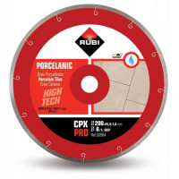 Disc diamantat RUBI CPX 200x25,4 mm PRO pentru gresie portelanata Disc diamantat RUBI CPX 200x25,4 mm PRO pentru gresie portelanata