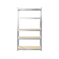 Raft metalic 5 polite MDF 180x90x50 cm, 175 kg/polita Raft metalic 5 polite MDF 180x90x50 cm, 175 kg/polita