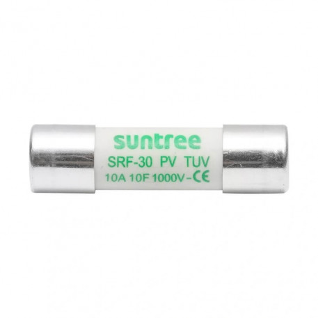 Siguranta fuzibila cilindrica SRF-32 pentru sisteme solare gPV, 10A, 1000V Suntree [1]