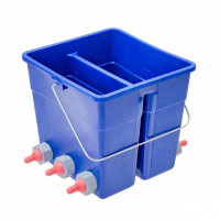 Galeata de alaptare pentru miei si iezi, 6 tetine de 50 mm, 10 litri Galeata de alaptare pentru miei si iezi, 6 tetine de 50 mm, 10 litri