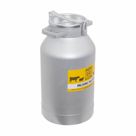 Bidon aluminiu 30 litri cu manere si prindere cu clipsuri si capac aluminiu [1]