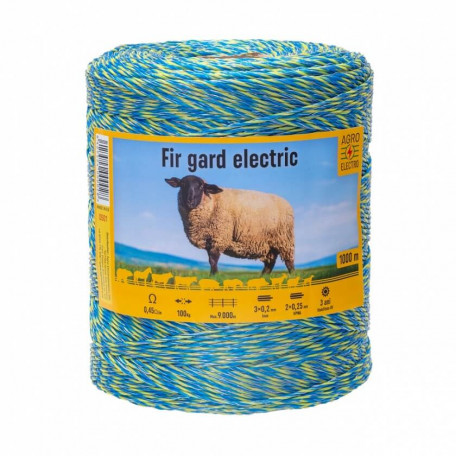 Fir 1000m 5 lite, forta rupere 100kg, rezistenta electrica 0.45 ohm/m [1]