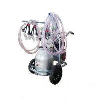 Aparat de muls oi si capre cu 4 posturi si 1 bidon aluminiu 30L Gardelina T230 AL PS Aparat de muls oi si capre cu 4 posturi si 1 bidon aluminiu 30L Gardelina T230 AL PS