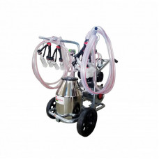 Aparat de muls oi si capre cu 4 posturi si 1 bidon inox 30L Gardelina T230 INOX PS