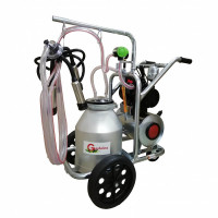 Aparat de muls vaci cu 1 post si 1 bidon aluminiu 30L Gardelina T130 AL IC