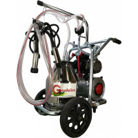 Aparat de muls vaci cu 1 post si 1 bidon inox 30L Gardelina T130 IN IC