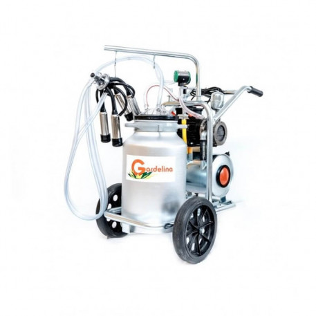 Aparat de muls vaci cu 1 post si 1 bidon aluminiu 40L Gardelina T140 AL IC [1]