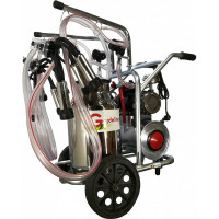 Aparat de muls vaci cu 2 posturi si 1 bidon inox 40L Gardelina T240 IN IC