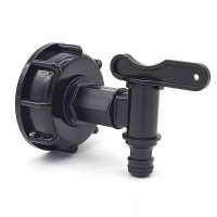 IBC Adaptor S60x6 cu robinet din plastic de evacuare