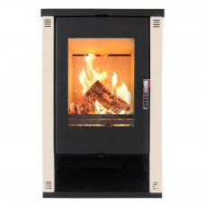 Soba pe lemne 9 kW Verso Theia Champagne clasa energetica A+