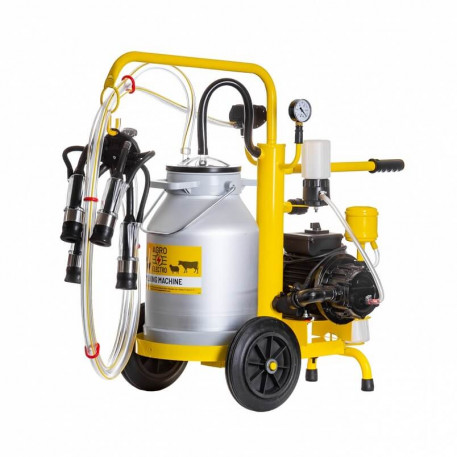 Aparat de muls vaci pe ulei cu 1 post si 1 bidon aluminiu 25 litri, eco [1]