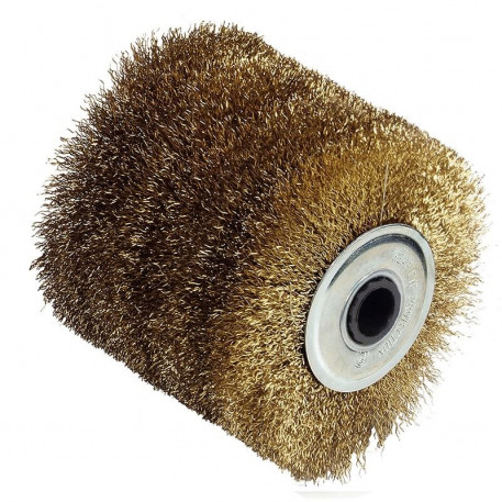 Perie din sarma de otel alamita 120x100 mm  [1]