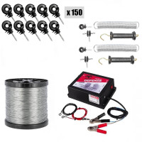 Pachet gard electric animale 6,6J Daltor + Fir 1000m 200kg