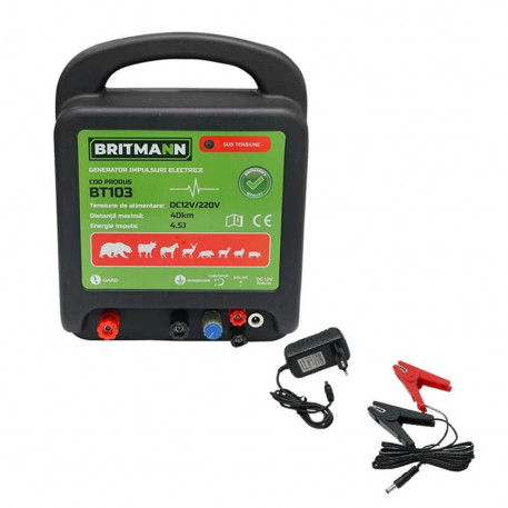 Generator de impulsuri 12V-230V 4.5J pentru gard electric Britmann [1]